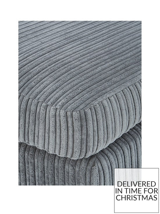 Amalfi 3-Seater Standard Back Left Hand Fabric Corner Chaise Sofa - FSC® Certified